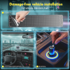 Quplavo 35.3"x7.5" Giant Devil Eyes Light for Car Truck Windshield, Ultra-Thin Flexible LED Matrix, APP Custom DIY Animated Programmable LED Sign for SUV Small Medium Trucks (1-Pack)